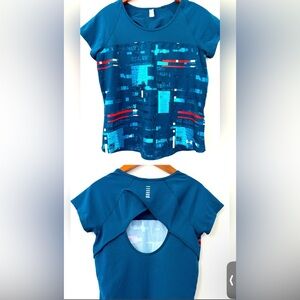 Under Armour Women's Heat Gear Workout Top Tee shirt Athletic Jersey Top Size S